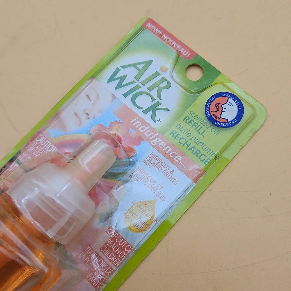 Vintage Air Wick Scented Oil Refill NOS 2006 Indulgence Hibiscus & Island Fruits